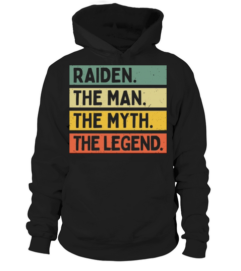 Raiden The Man The Myth The Legend Funny Personalized Quote Long Sleeve T Shirt Hoodie Unisex