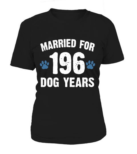 Married For 196 Dog Years 28th Wedding Anniversary T-Shirts Women's T-Shirt