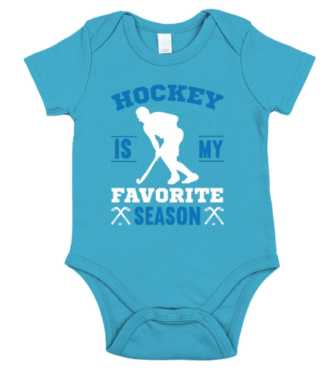 Hockey is my favorite season  (1) Short Sleeve Baby One-Piece