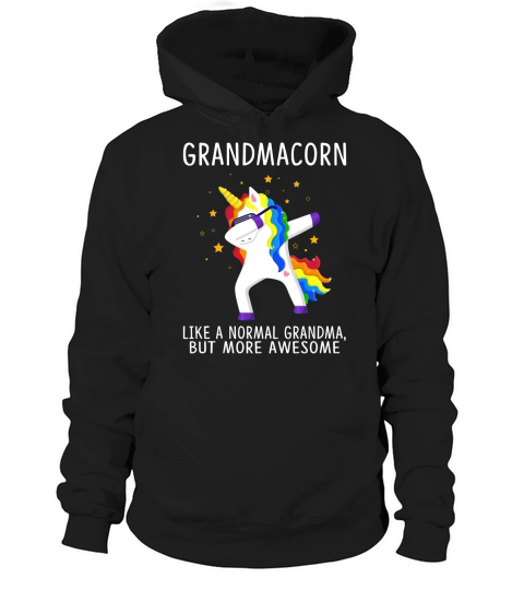 Like A Normal Grandma Unicorn Dabbing Funny Family Unicorn 2020 Hoodie Unisex
