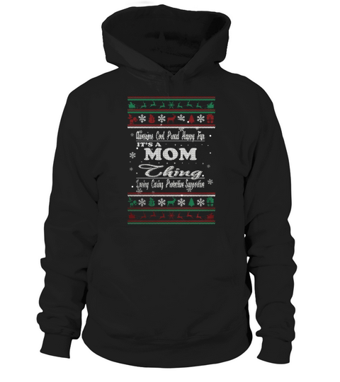 MOM Christmas Hoodie Ugly Christmas MOM Hoodie Unisex