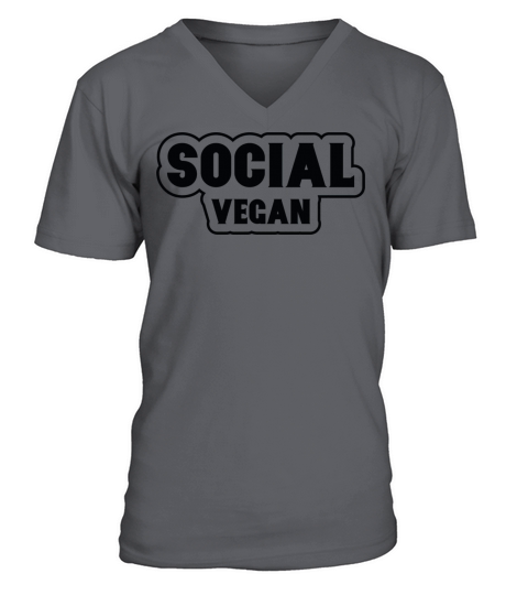 Social Vegan V-Neck T-shirt