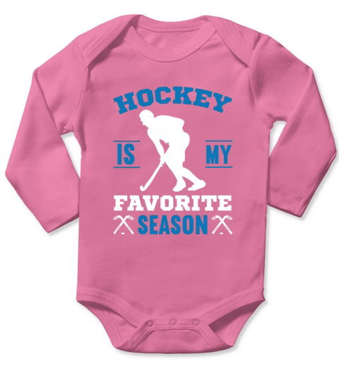 Hockey is my favorite season  (1) Long Sleeve Baby One-Piece