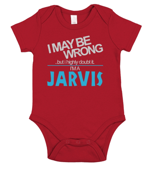 Jarvis Doubt Wrong - Jarvis Name Shirt Short Sleeve Baby One-Piece