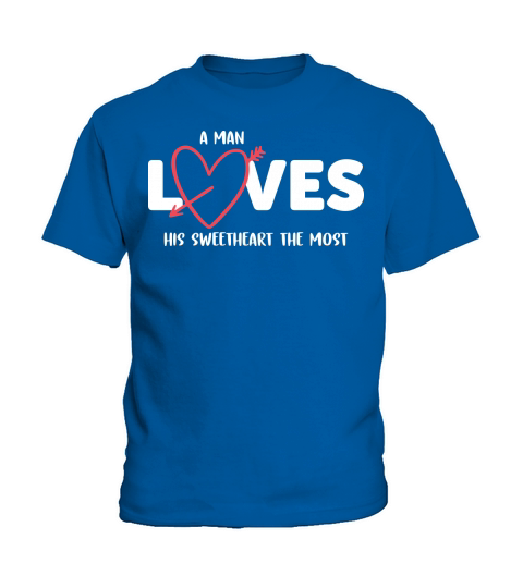 A man loves his sweetheart Kids T-Shirt
