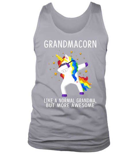 Like A Normal Grandma Unicorn Dabbing Funny Family Unicorn 2020 Tank Top Unisex