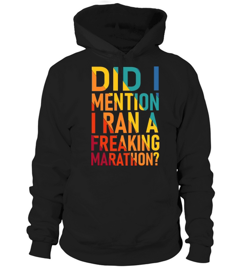 I Ran A Marathon Sarcastic Runner SVG Hoodie Unisex