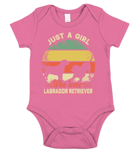 Just a girl who loves labrador retriever Short Sleeve Baby One-Piece