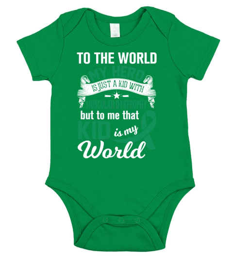 World1  Muscular Dystrophy Short Sleeve Baby One-Piece