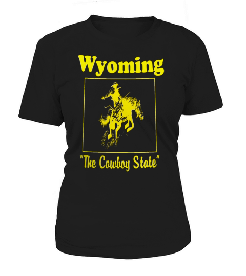 Mens Wyoming the cowboy state vintage Women's T-Shirt