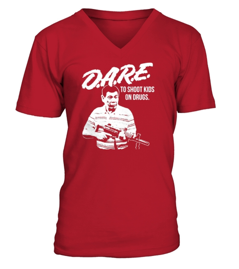 DARE DUTERTE - Mens T-Shirt V-Neck T-shirt