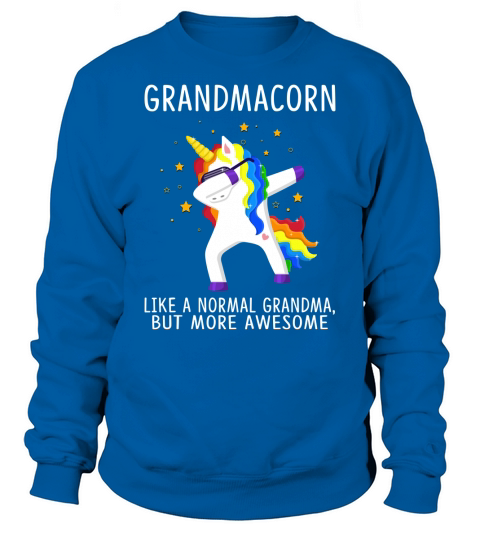Like A Normal Grandma Unicorn Dabbing Funny Family Unicorn 2020 Sweatshirt Unisex