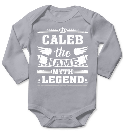 CALEB, the name, the myth, the legend tshirt Long Sleeve Baby One-Piece