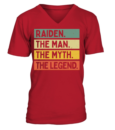 Raiden The Man The Myth The Legend Funny Personalized Quote Long Sleeve T Shirt V-Neck T-shirt