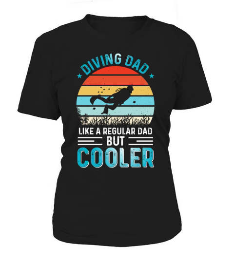 Diving Dad Fathers Day T Shirt Design Women's T-Shirt