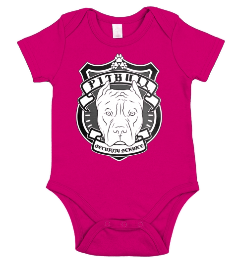 PITBULL Security Service Short Sleeve Baby One-Piece