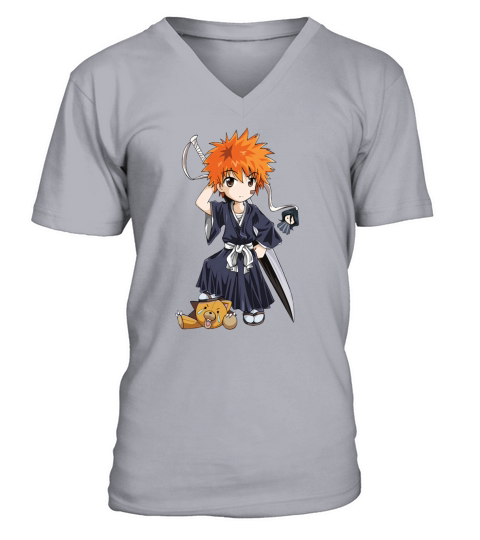 BLEACH - ICHIGO - RUKIA V-Neck T-shirt