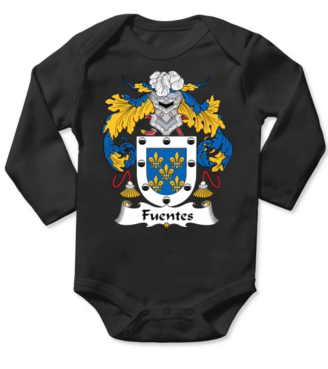 Fuentes Family Crest Spanish Family Crests Long Sleeve Baby One-Piece