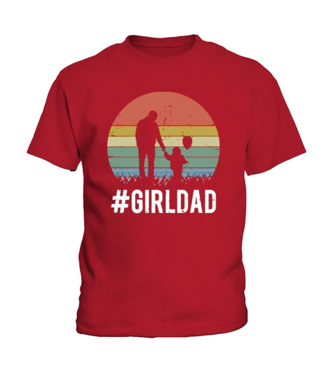 Girl Dad vintage Kids T-Shirt