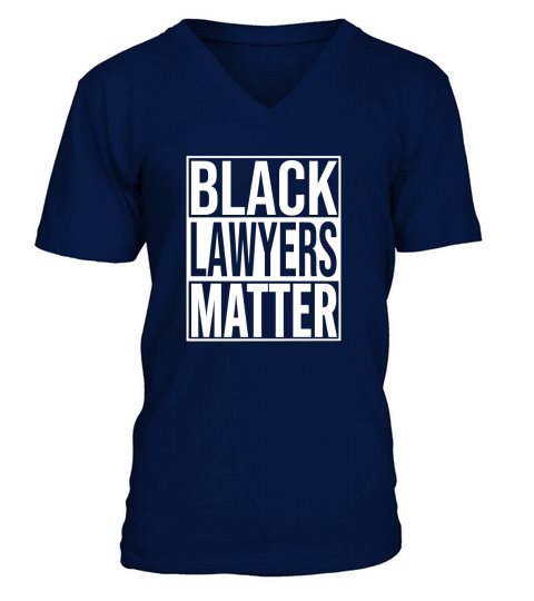 Apparel Womens Black Lawyers Matter America V-Neck T-shirt