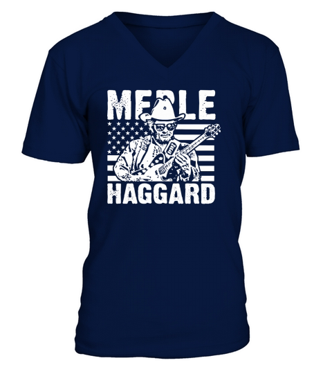 Merle Haggard V-Neck T-shirt