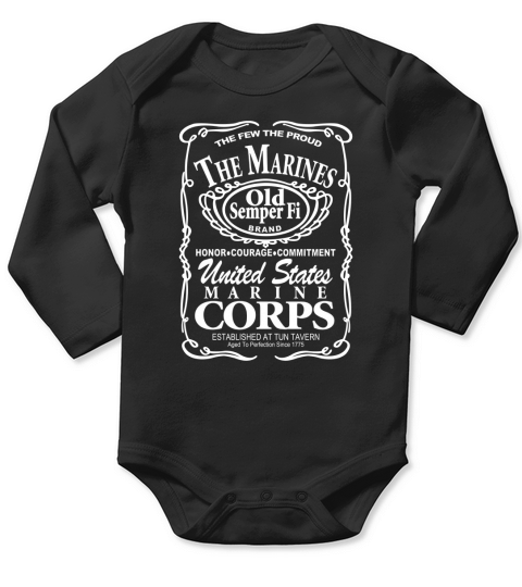 MARINE CORPS Long Sleeve Baby One-Piece